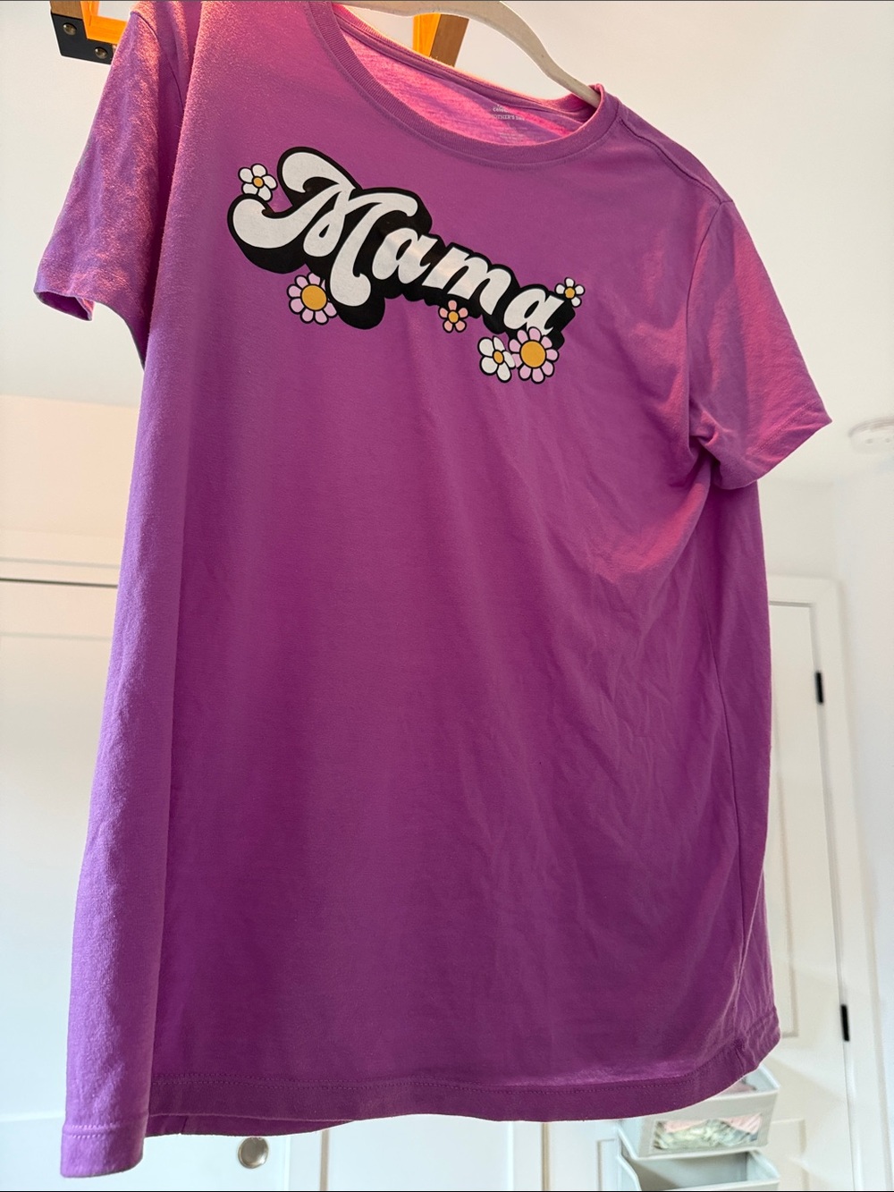 Women's Pink 'Mama' Graphic Tee - Casual Crew Neck